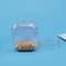 ล้าง 211 # ฝาเกลียว Pet Cookie Jar รูปทรงสี่เหลี่ยมภาชนะบรรจุอาหารพลาสติก 380ml