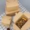 กล่องกระดาษแข็งกระดาษคราฟท์สี่เหลี่ยมจัตุรัส Takeway Food Box
