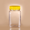 BPA ฟรี 320ml ขวดอาหารพลาสติกขวดน้ำผึ้งสี่เหลี่ยมสุญญากาศพร้อมฝาปิด